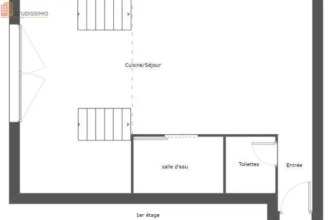 Studio 46m² Périgny 17180 - DPE C, 1er étage - Photo 1