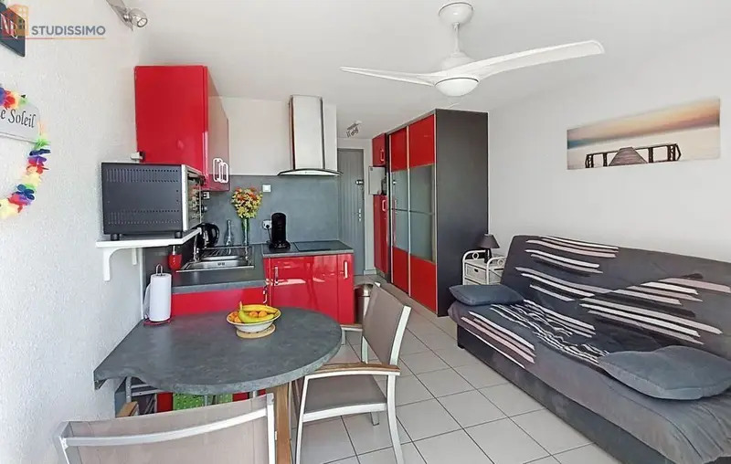 Studio meublé 21m² Canet-en-Roussillon - Idéal étudiants - Photo 4