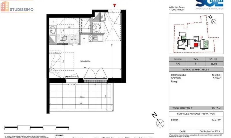 Studio 25m² Royan 17200 - 2e étage, lumineux - Photo 9
