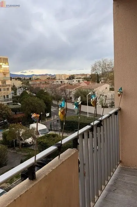 Studio meublé 18m² Perpignan - Balcon, parking - Photo 2