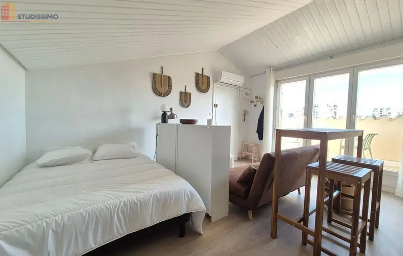Studio meublé 24m² Perpignan 66100 - Terrasse, proche universités - Photo 1