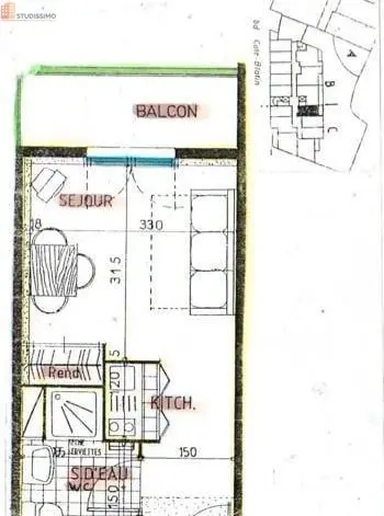 Studio 19m² Clermont-Ferrand 63000 - Photo 1