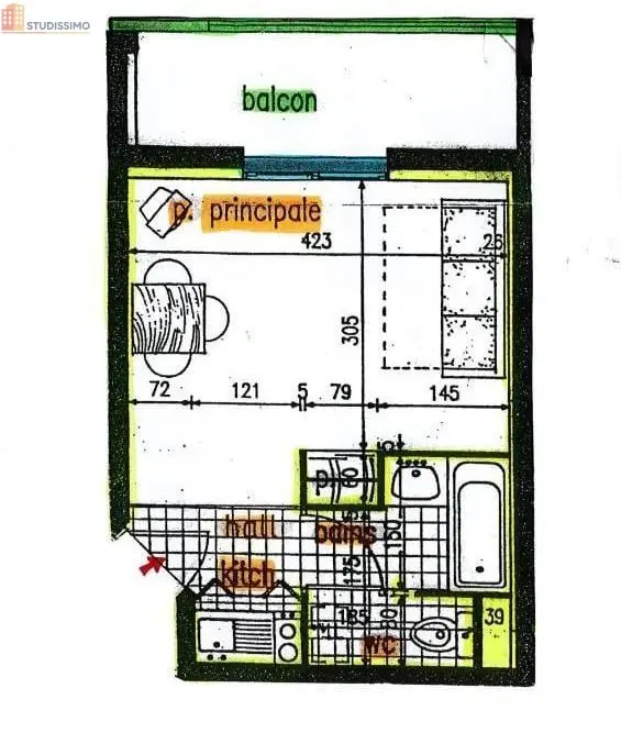 Studio 21m² Clermont-Ferrand 63000 - Photo 1