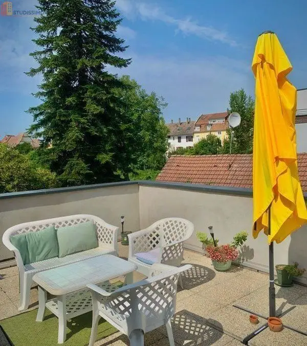 Studio meublé 27m² Strasbourg centre - Terrasse, sdb privée - Photo 2