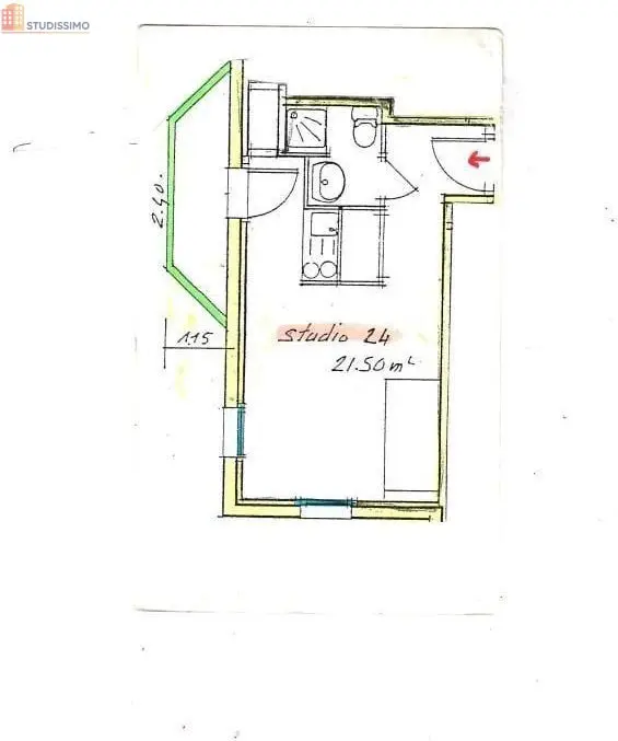 Studio 20m² Clermont-Ferrand 63000 - Photo 1