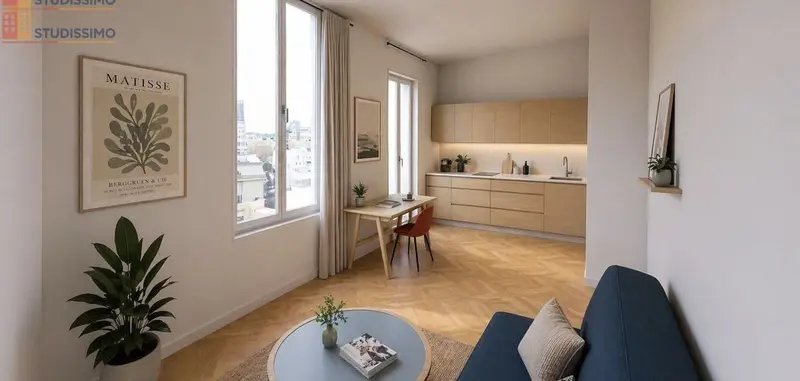 Studio 20m² Périgueux - Balcon, à rénover - Photo 3