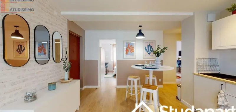 Studio meublé 11m² Clermont-Ferrand 63000 - Meublé, DPE A - Photo 1