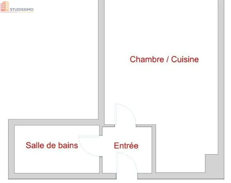 Studio 27m² Strasbourg - 2e étage - Photo 1