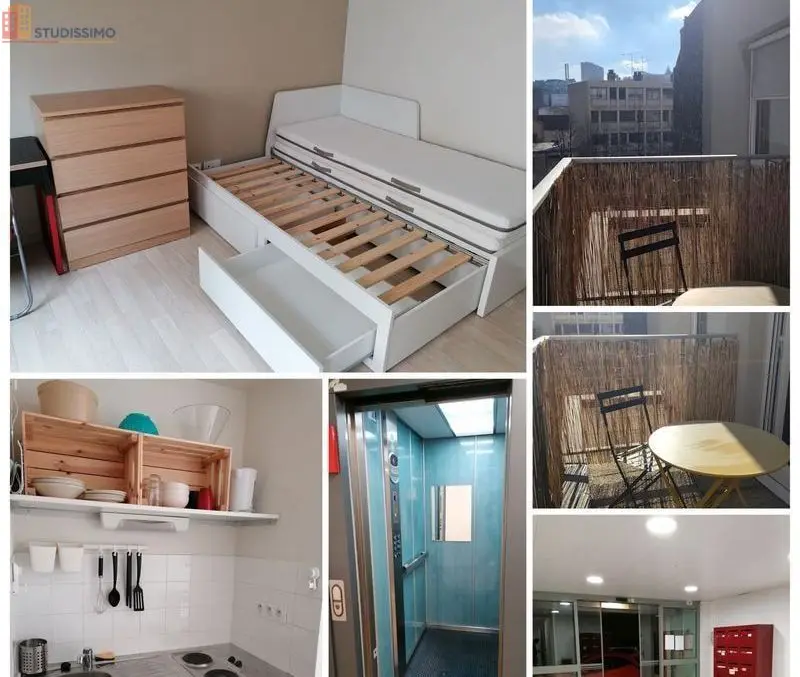 Studio meublé 20m² Clermont-Ferrand 63000 - Balcon, proche centre-ville - Photo 2