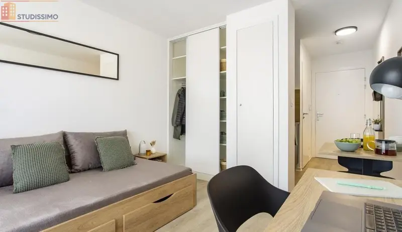 Studio meublé 18m² Mulhouse 68100 - Meublé, DPE C - Photo 1