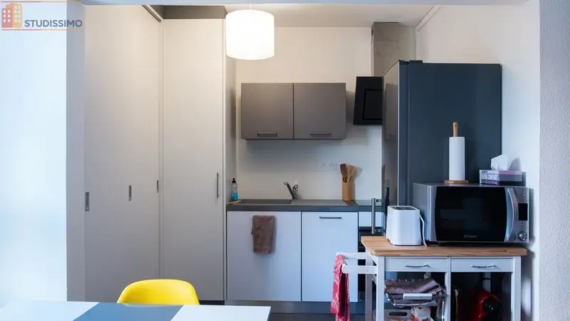 Studio meublé 16m² Mulhouse centre - Terrasse, proche tram - Photo 1