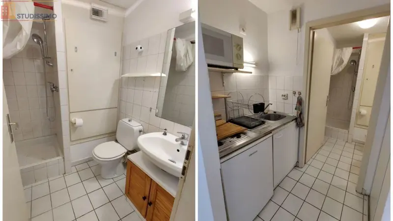 Studio meublé 23m² Strasbourg Neudorf - Balcon, lumineux - Photo 2