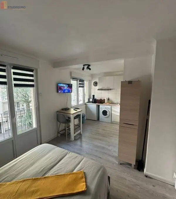 Studio meublé 19m² Mulhouse 68100 - Climatisé, équipé - Photo 2