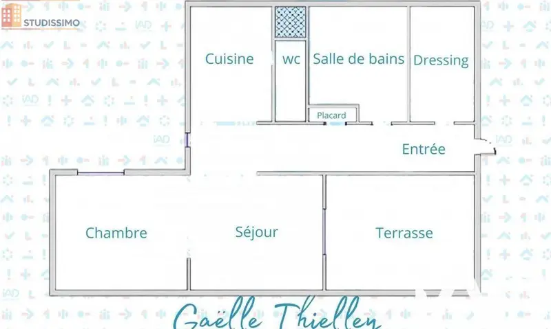 Studio 42m² Besançon centre - Dernier étage, vue dégagée - Photo 1