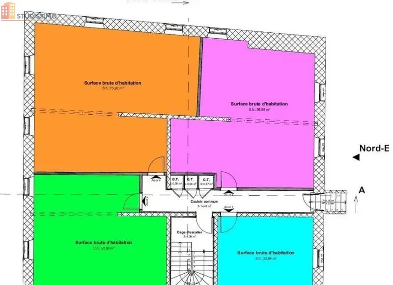 Studio 25m² Ornans - Lumineux, proche commodités - Photo 2