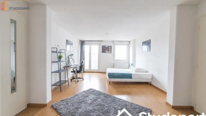 Studio meublé 16m² Strasbourg 67100 - Lumineux - Photo 2