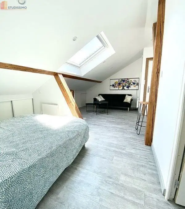 Studio meublé 20m² Mulhouse 68100 - Meublé, dernier étage - Photo 3