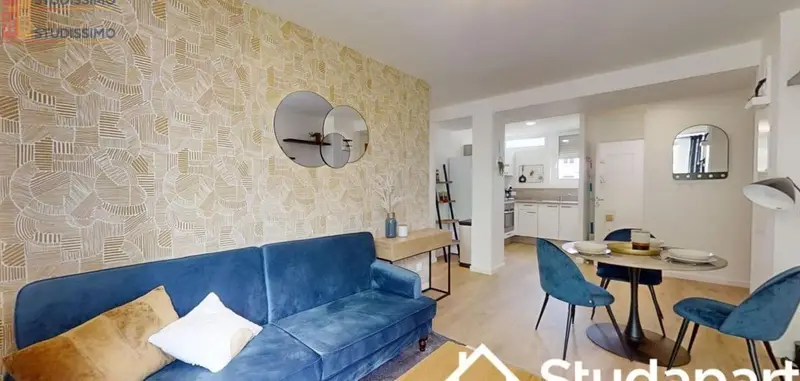 Studio meublé 13m² Strasbourg - Lumineux, DPE A - Photo 1