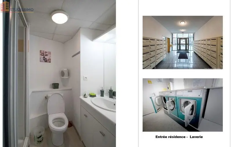 Studio meublé 19m² Clermont-Ferrand 63000 - Étage élevé, lumineux - Photo 1