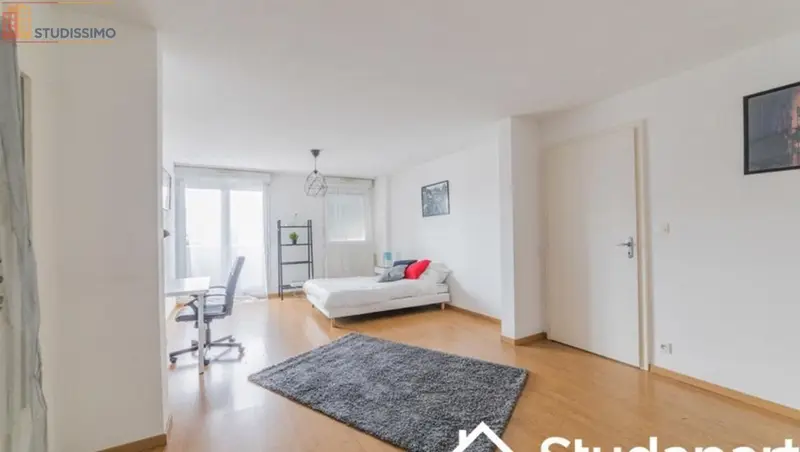 Studio meublé 17m² Strasbourg 67100 - Lumineux, 4e étage - Photo 4