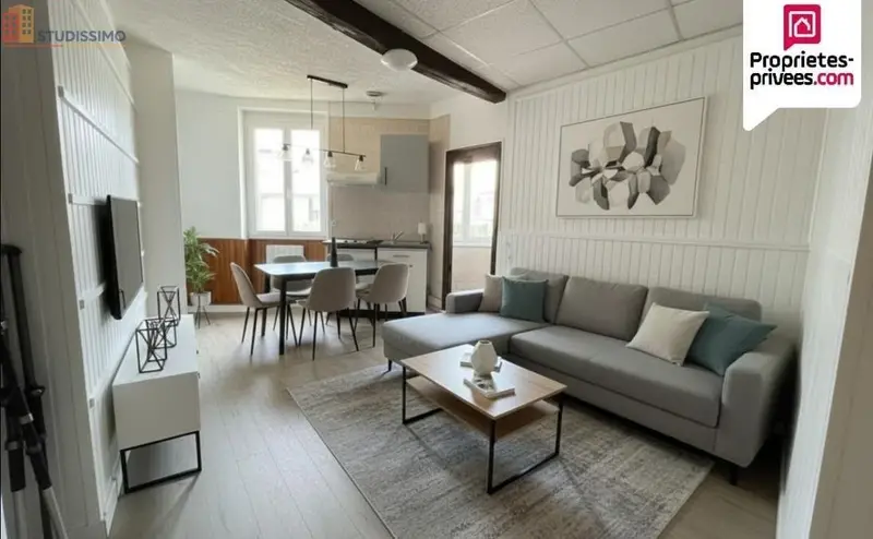 Studio 22m² Nonancourt - Etage 1/2, DPE D - Photo 4