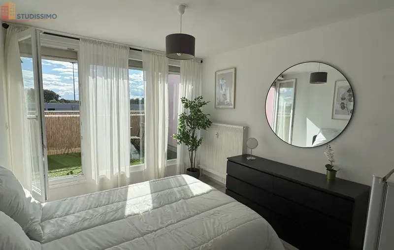 Studio meublé 20m² Strasbourg 67100 - Terrasse, parking - Photo 2