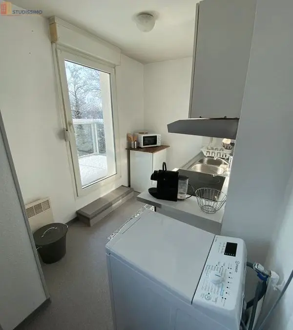 Studio meublé 27m² Strasbourg 67100 - Terrasse, machine à laver - Photo 1