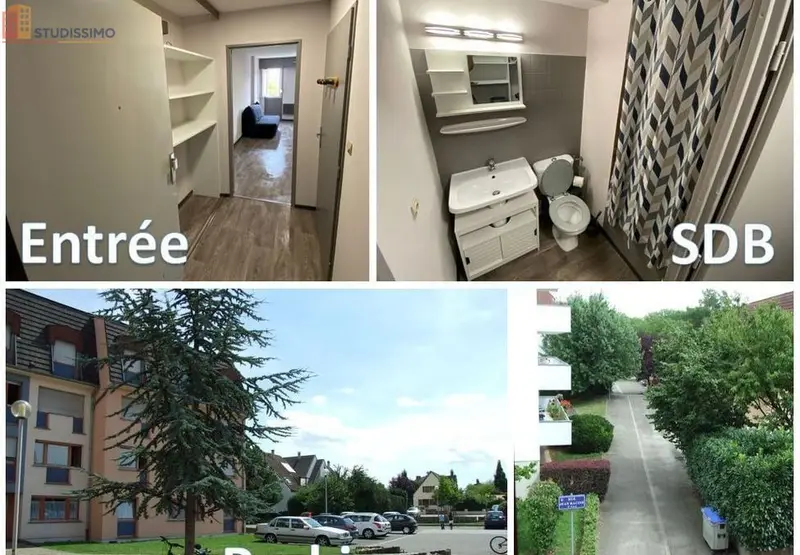 Studio meublé 24m² Illkirch-Graffenstaden - Entièrement refait à neuf - Photo 1