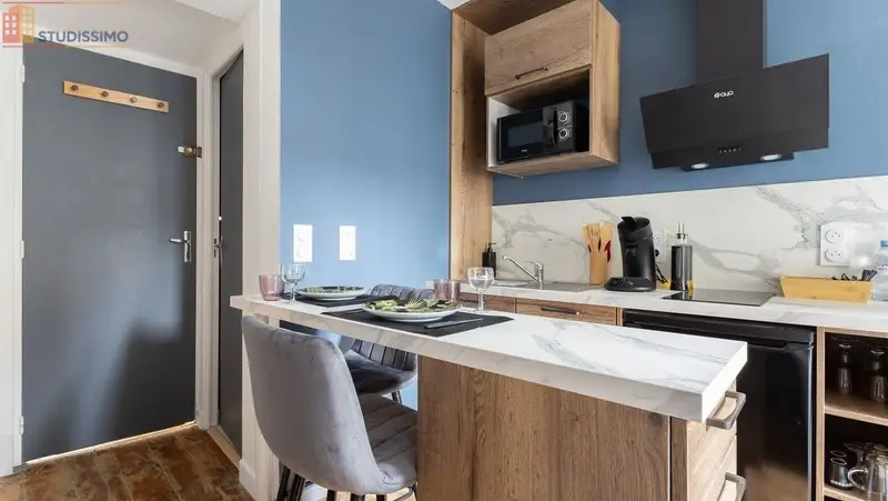 Studio meublé 19m² Clermont-Ferrand 63000 - Entièrement rénové, clim - Photo 2
