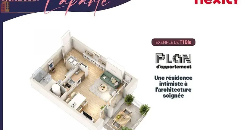 Studio 25m² Luisant - Étage élevé, lumineux - Photo 4