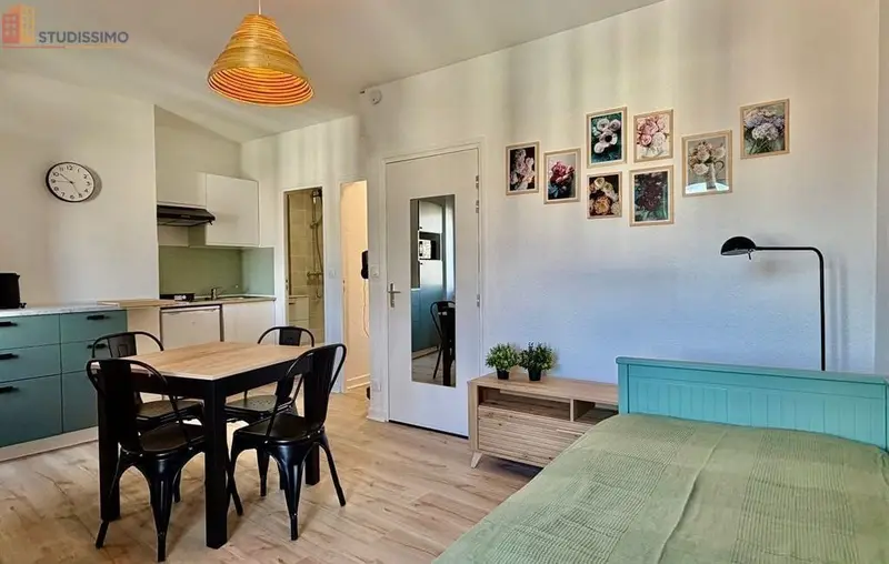 Studio meublé 20m² Clermont-Ferrand 63000 - Meublé, DPE D - Photo 2