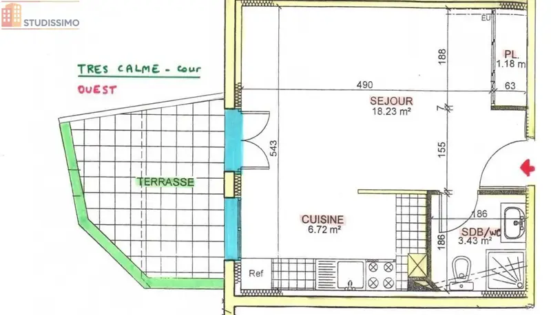 Studio 29m² Clermont-Ferrand 63000 - Photo 1