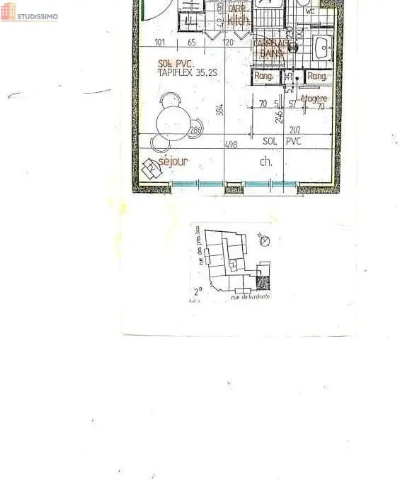Studio 24m² Clermont-Ferrand - Étage 2/3, DPE D - Photo 1