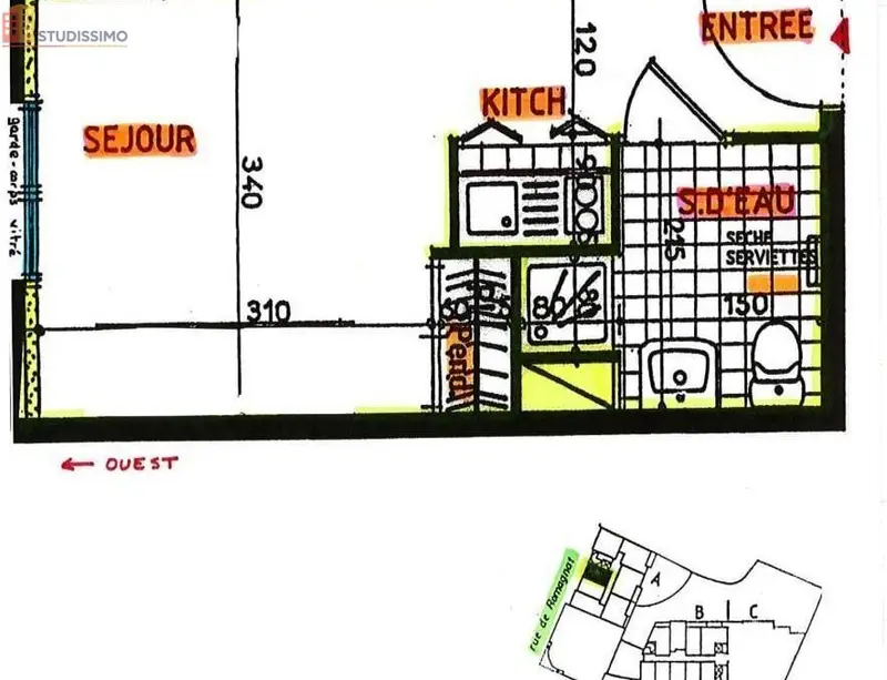 Studio 20m² Clermont-Ferrand 63000 - Photo 2
