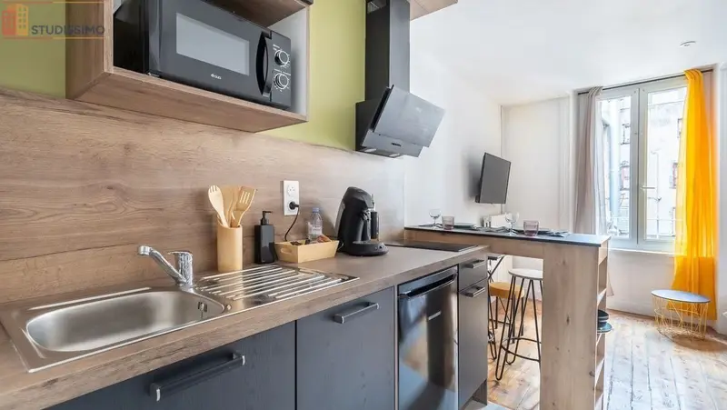 Studio meublé 19m² Clermont-Ferrand 63000 - Tout équipé - Photo 2