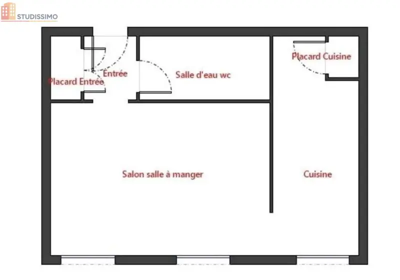Studio 34m² Concarneau - Étage 2, DPE D - Photo 2