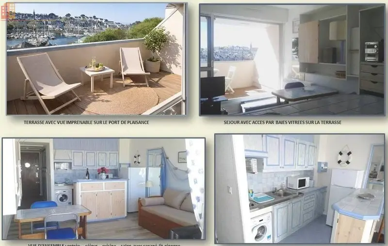 Studio 28m² Douarnenez 29100 - Vue port de plaisance - Photo 2
