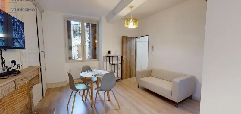 Studio meublé 24m² Mâcon - Meublé, DPE C - Photo 2
