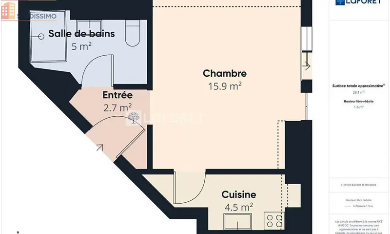 Studio 25m² Quimper 29000 - Photo 1