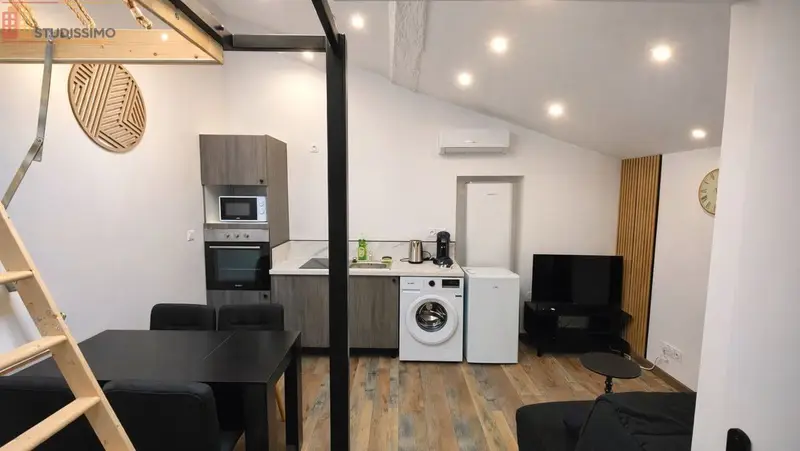 Studio meublé 20m² Mâcon 71000 - Mezzanine, climatisation - Photo 2