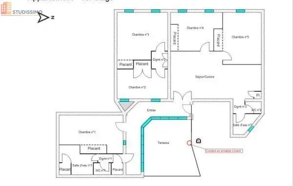 Studio 133m² Pau 64000 - Meublé, lumineux - Photo 5