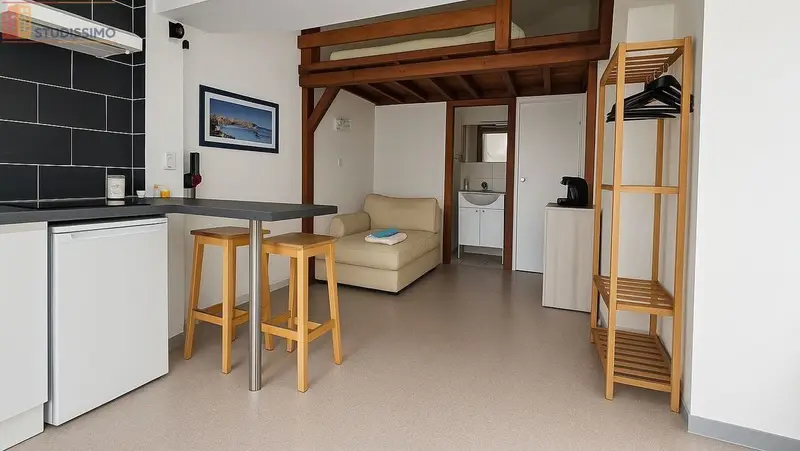 Studio meublé 22m² Biarritz - Mezzanine, proche Milady - Photo 2