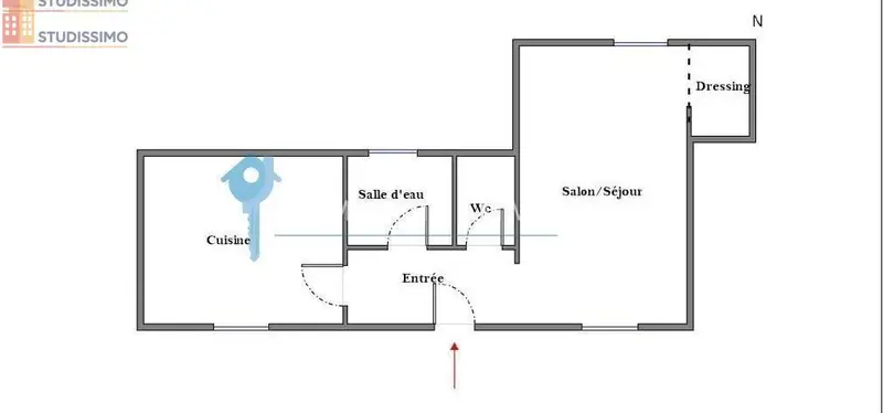 Studio 28m² Nîmes 30000 - DPE D, lumineux - Photo 2