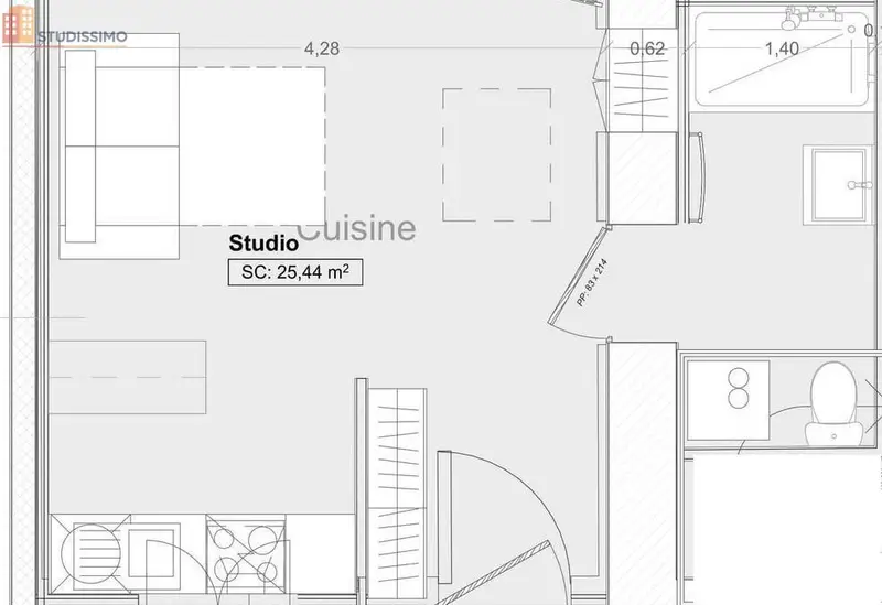 Studio 25m² Le Mans 72100 - Rénové, calme - Photo 1
