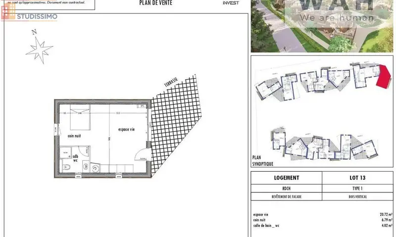 Studio 32m² Sommières - DPE A - Photo 1