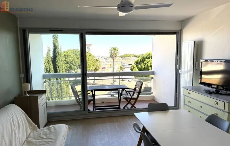Studio meublé 25m² Le Grau-du-Roi - Balcon, exposition nord - Photo 14