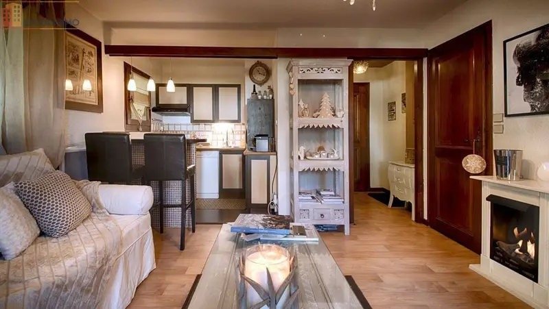Studio meublé 32m² Megève - Jardin, terrasse - Photo 5