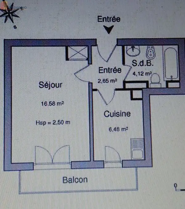 Studio 29m² Nîmes centre - Cave, parking - Photo 2