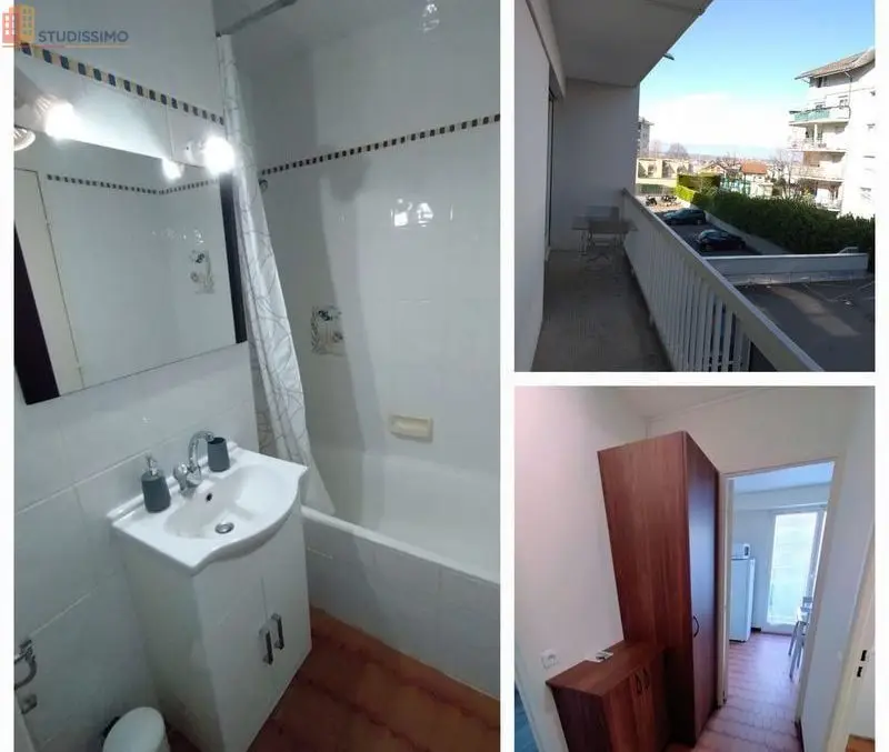 Studio meublé 30m² Annemasse - Cuisine séparée, balcon - Photo 2