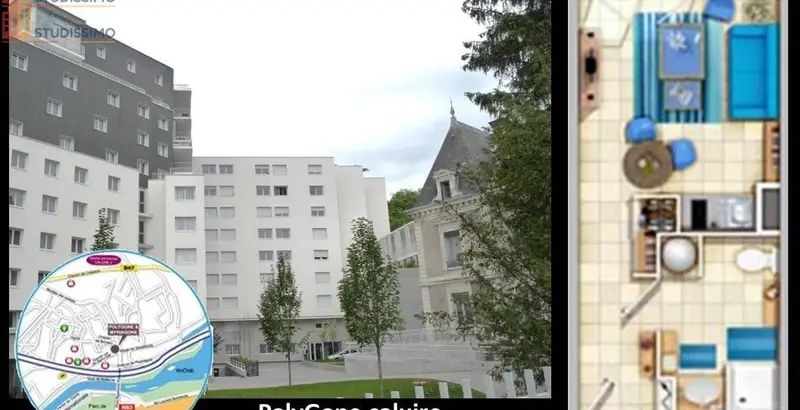 Studio meublé 21m² Lyon 6e - Proche Parc de la Tête d'Or, dernier étage - Photo 2